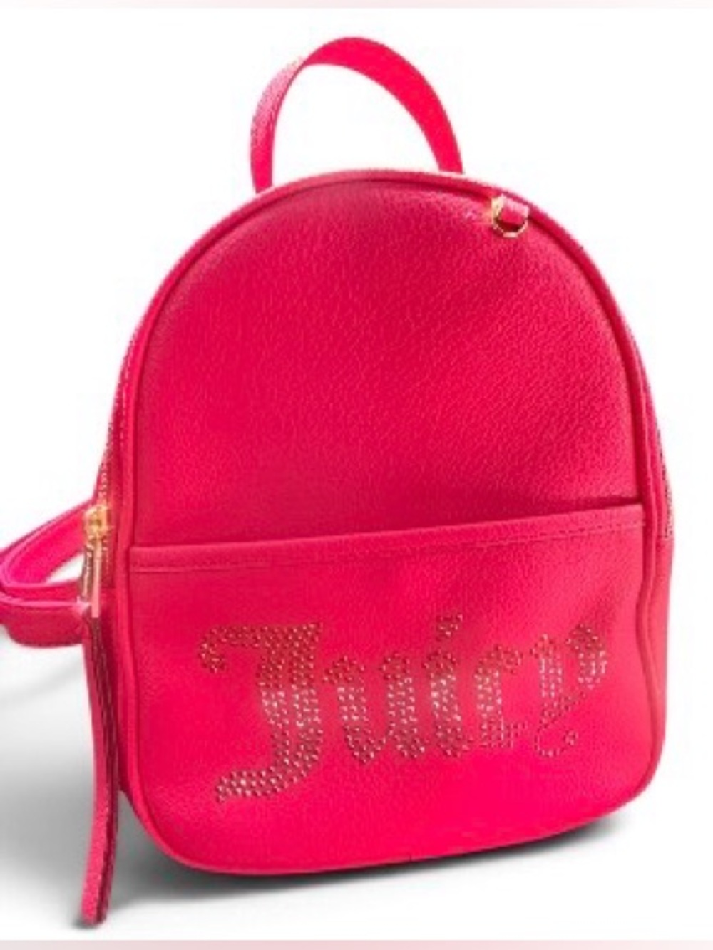 Juicy Couture Hot Pink Rhinestone Mini Backpack Y2K Bling